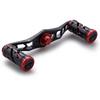 HEIGHTEN 95mm Reel Handle for SHIMANO DAIWA Abu General Bait Reel Spider Series (Black & Red) (216)