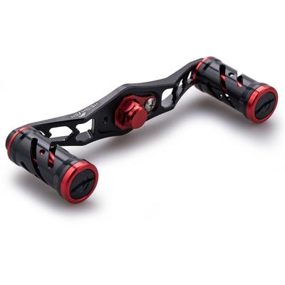 Увеличенная ручка катушки 95 мм для катушки SHIMANO DAIWA Abu general bait reel серии Spider (Черный Красный) (216)