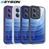 KEYSION Прозрачный чехол для телефона Redmi 15C 171мм Мягкий силикон+ПК Прозрачная противоударная задняя крышка для телефона Xiaomi POCO C85