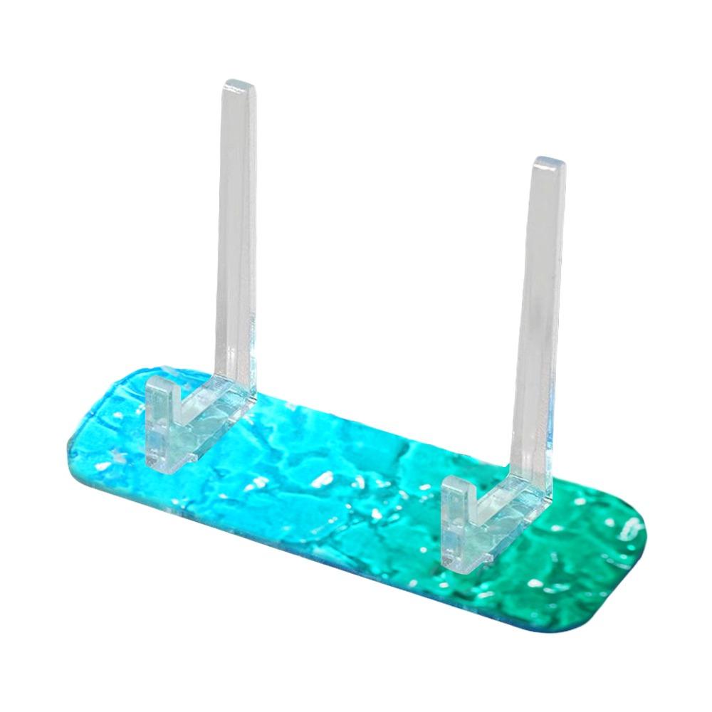 Water Ripple Display Easels Rack Clear Acrylic Plate Holder Stand Durable Picture Frames Holder