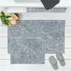 Bluenity Lu Boucle Stone Wash Stone Коврик для ванной Серый 50x60 + 60x100 см