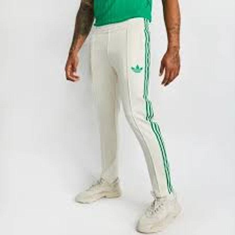 Adidas Originals Trefoil SS23 Повседневные спортивные штаны в полоску с логотипом Мужские брюки цвета слоновой кости IP6984