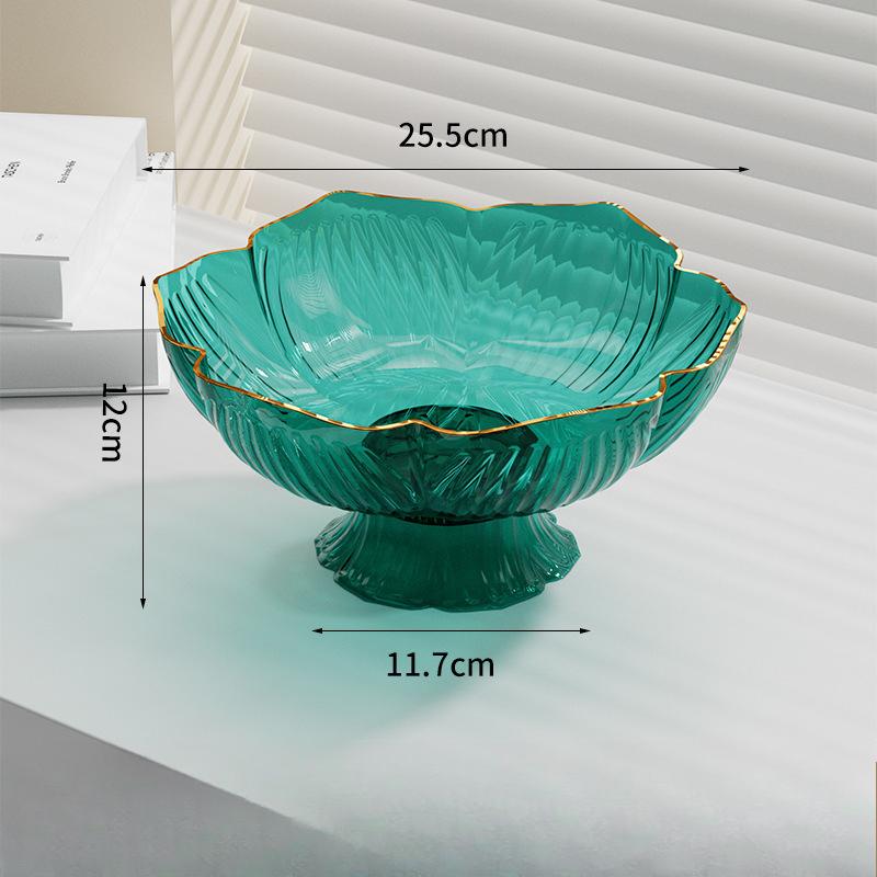 Журнальный столик Фруктовая тарелка Водная конфетница Фруктовая чаша Светильник Роскошный хрустальный Новый стиль Фруктовая тарелка Гостиная Бытовая сливная корзина для фруктов