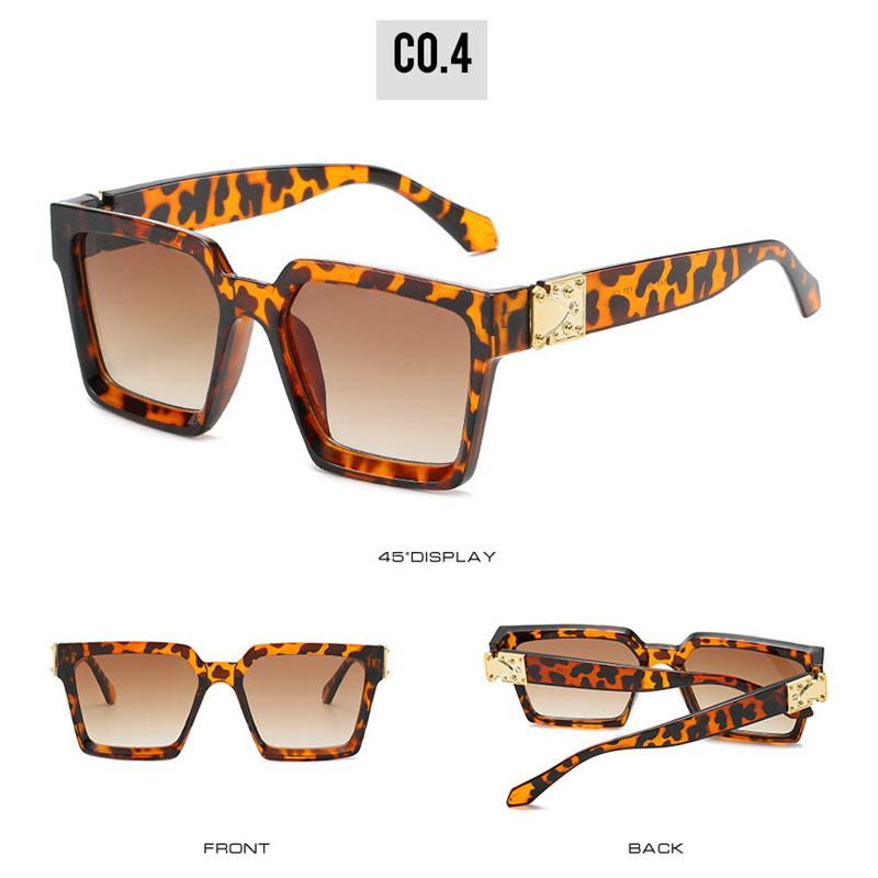 Большие квадратные женские солнцезащитные очки винтажные черные красные леопардовые для мужчин солнцезащитные очки неполяризованные очки