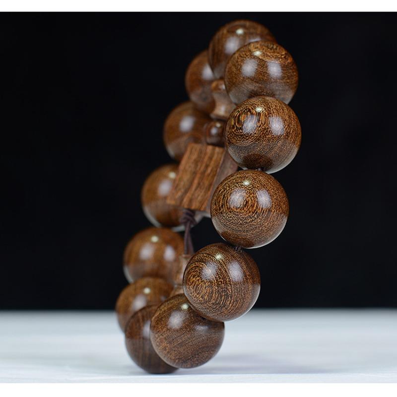 Браслет из золотистого сандала 2.0, браслет из старого материала с деревянными бусинами Будды для мужчин и женщин, парные украшения, сандаловые четки, культурные украшения для игры