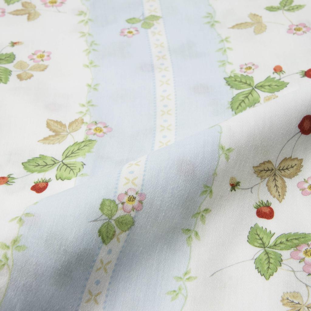 Nishikawa Pillowcase 70X50cm Wedgwood Wild Strawberry Cotton Made In Japan Blue PJ27355679B 100%