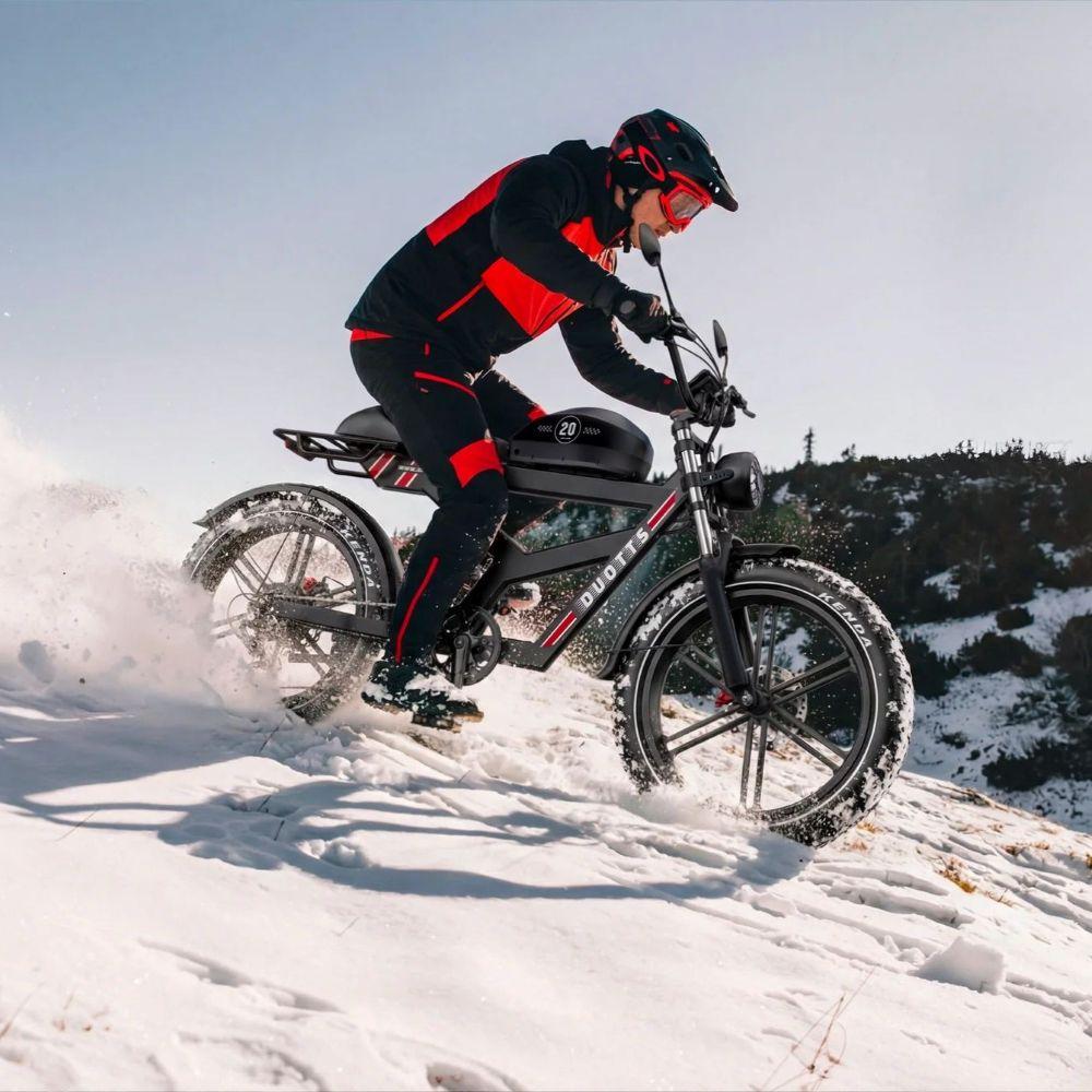 Electric bicycle Duotts F20, 750W motor, 52V 27AH battery, top speed 40 km/h, cruising range 140km, 20x4.0 inch tires