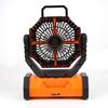 Camping Fan Rechargeable 20000mAh Battery Operated Portable Fan with LED Light Remote Control Power Bank Function 4-speed 270-degree Rotation Desk