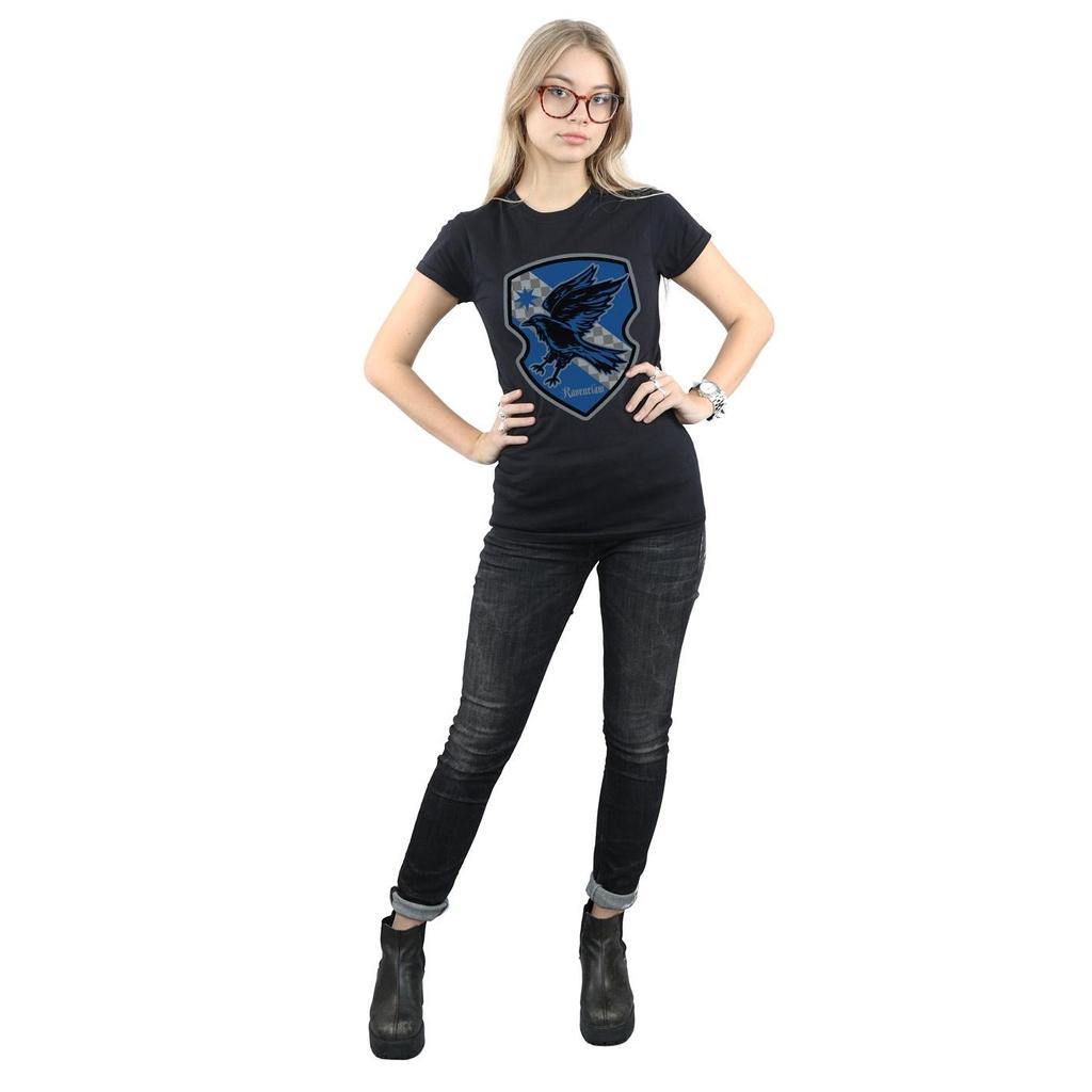 Harry Potter Womens/Ladies Ravenclaw Crest Flat Cotton T-Shirt