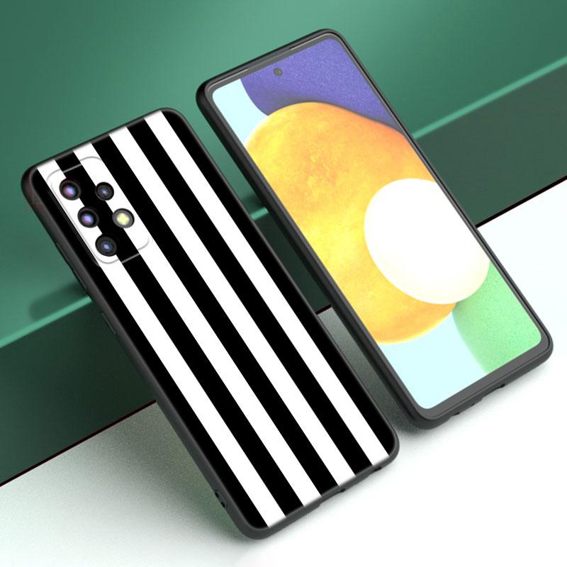 Черный белый клетчатый чехол Zebra для Samsung A04 A21 A30 A50 A52 S A13 A14 A22 A23 A32 A53 A73 5G A11 A12 A31 A33 A51 A70 A71 A72