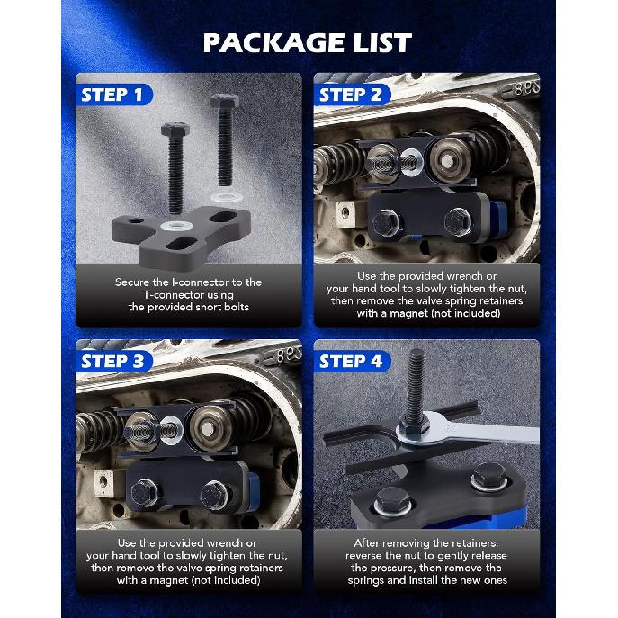 Orion Motor Tech LS Valve Spring Compressor Tool, Valve Spring Removal Tool Compatible With LS1 LS2 LS3 LS6 4.8 5.3 5.7 6.0 6.2 Engines, Automotive