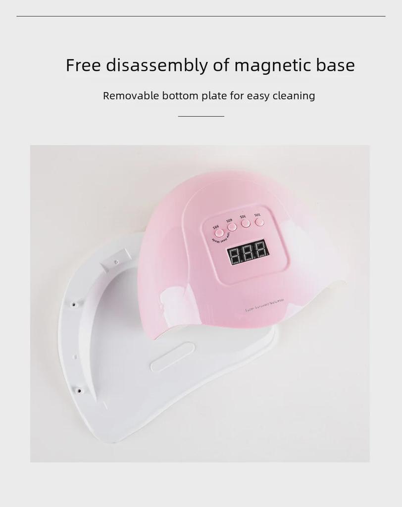 Лампа для ногтей SUNx5 Plus Sunshine: 4-скоростная светодиодная лампа для фототерапии и нанесения лака на ногти высокой мощности