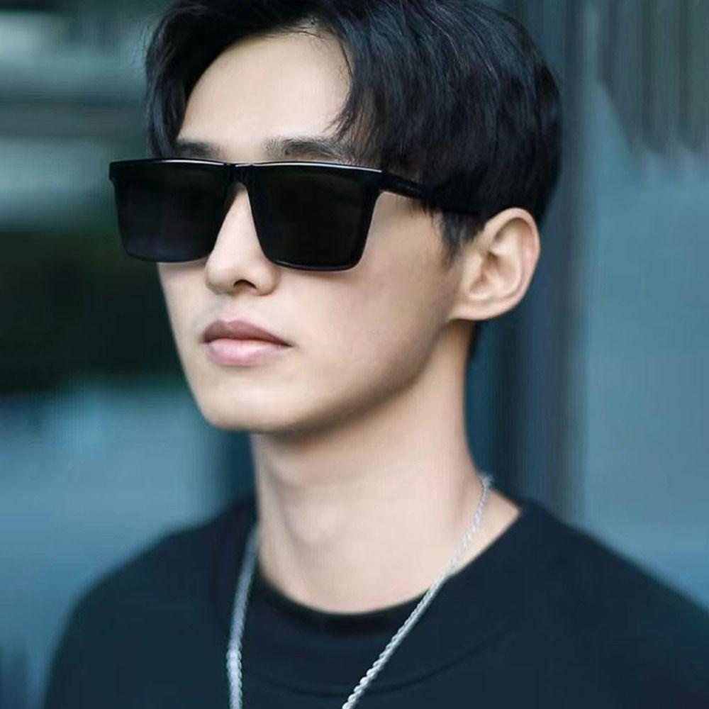 Sun-Protective Driving Glasses Simple Black Shades Glasses Eyewear for women man