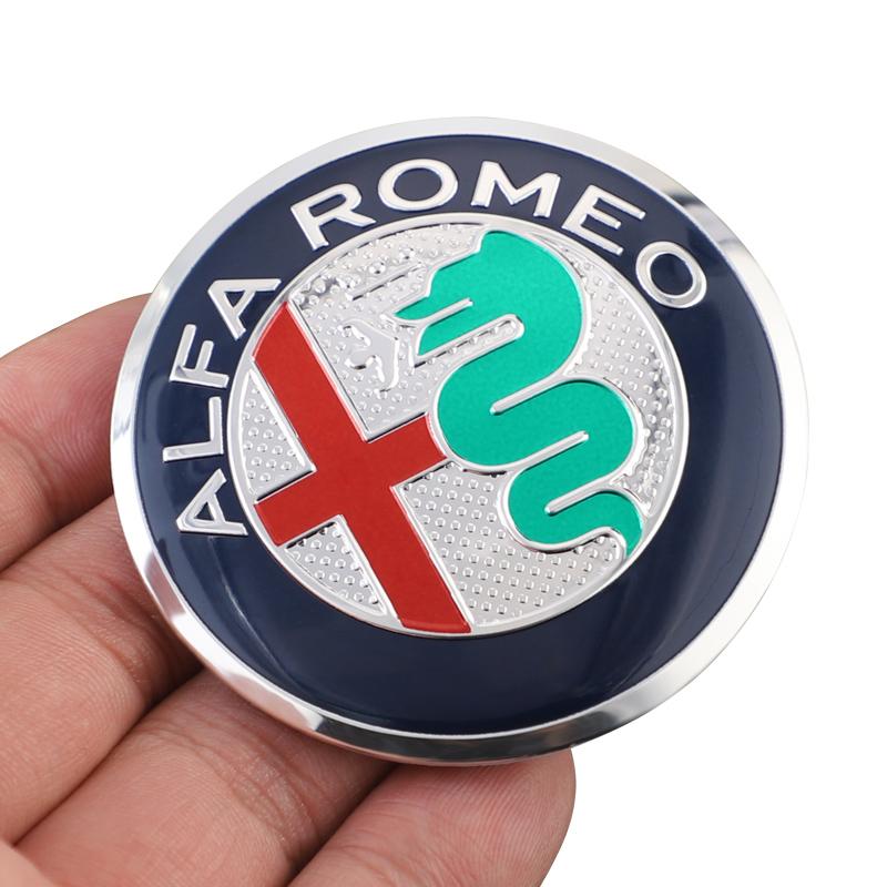 Car Stickers For Alfa Romeo Car Wheel Hub Center Cap Metal Emblem Stickers For Alfa Romeo Giulietta GT 159 147 156 Mito Brera Gi
