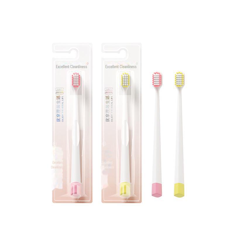 Soft Bristle Adult Toothbrush with Patented Wide Head Design