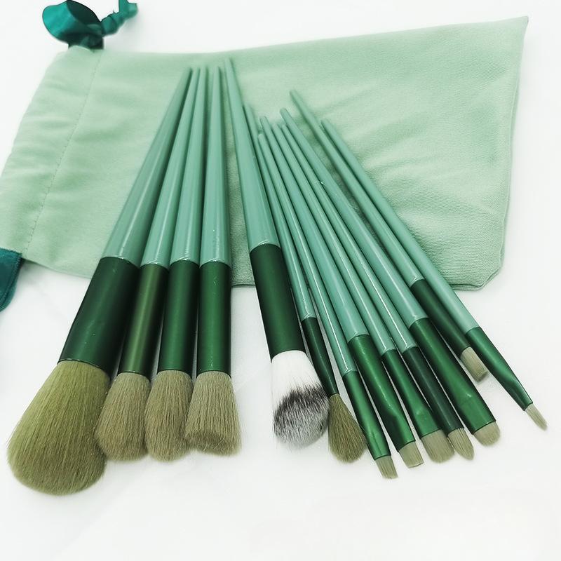 13 шт. набор мягких кистей для макияжа для тонального крема, румян, пудры, теней для век, хайлайтера для растушевки макияжа, косметической кисти, инструментов для красоты
