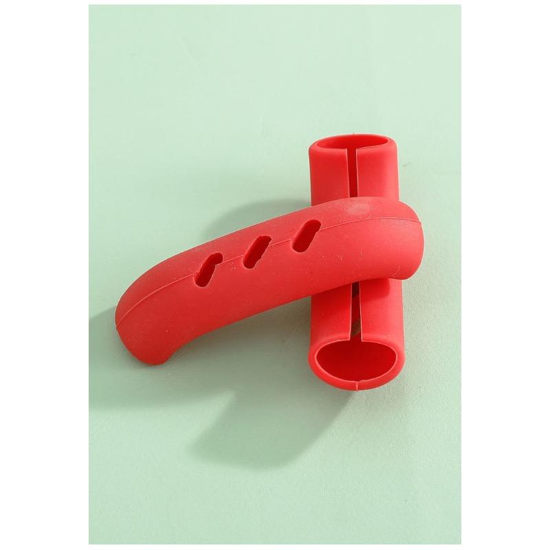 Silicone Pan Handle Anti-scalding Sleeve, Iron Pot Ear Anti-scalding Handle, Multi-function Wok Handle Sleeve, Universal Heat Insulation Pan Ear Tip