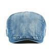Denim washed cap women's light plate simple beret thin breathable street fashion forward hat men