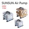 220V 110V SUNSUN External High Power E-magnetic Air Pump Fish Pond Oxygen Pump Compressor for Pond Air Aerator Pump ACO-001 002