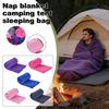 Флисовый спальный мешок, одеяло для полуденного сна, для кемпинга и путешествий, очень толстый и дышащий.