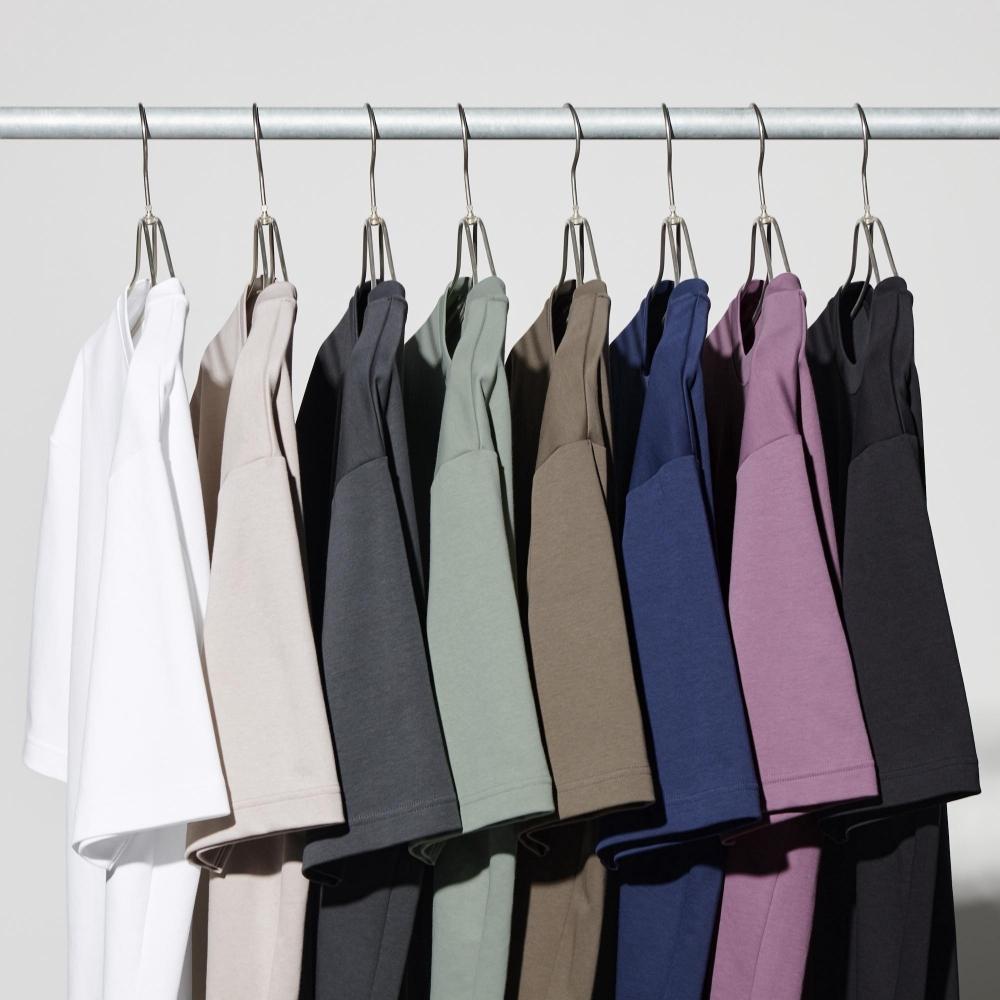 Uniqlo Футболка Japan Air Rhythm Cotton Oversize с рукавами 5 минут 