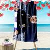 Zubimendi Print Beach Towel, Large Soft Quick Dry Towel for Beach Camping Swimming