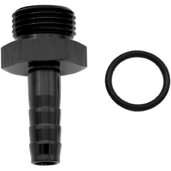 Aluminum -10 AN ORB Male to 1/2"(12.7mm) Barb Push On Hose Fitting Adapter Black