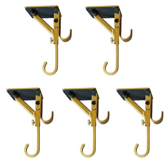 2-in-1 Fireplace Stocking And Garland Hanger Adjustable Heavy Duty Wreath Hanger No Drilling Mantel Stocking Holder for Christmas Decoration