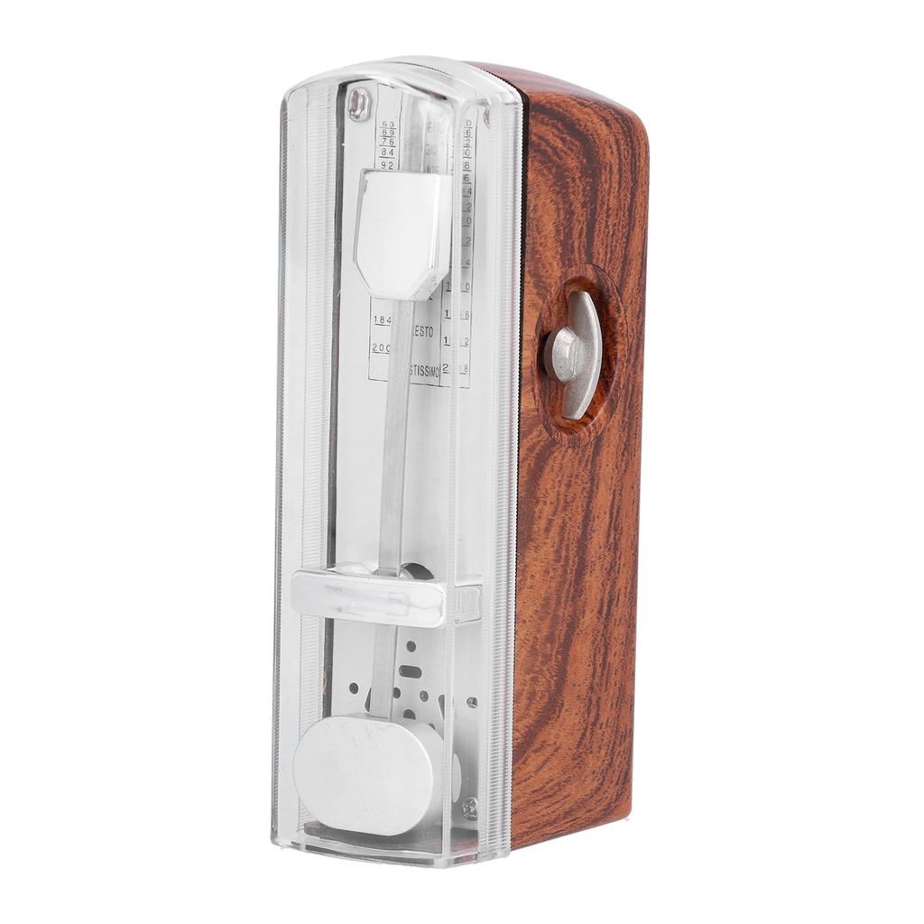 Mini Mechanical Metronome Universal Portable Traditional for Piano Ukeulele Guitar ViolinBurlywood