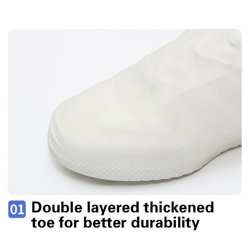 Многоразовые непромокаемые чехлы для обуви, силиконовые уличные непромокаемые ботинки, аксессуары для прогулочной обуви, многоразовые бахилы, 1 пара