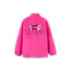 Li-Ning X Disney Toy Story Strawberry Bear Series Warm Embroidered Fleece Jacket With Windproof Stand Collar Unisex Jackets Rose-Purple AFDRA16-1