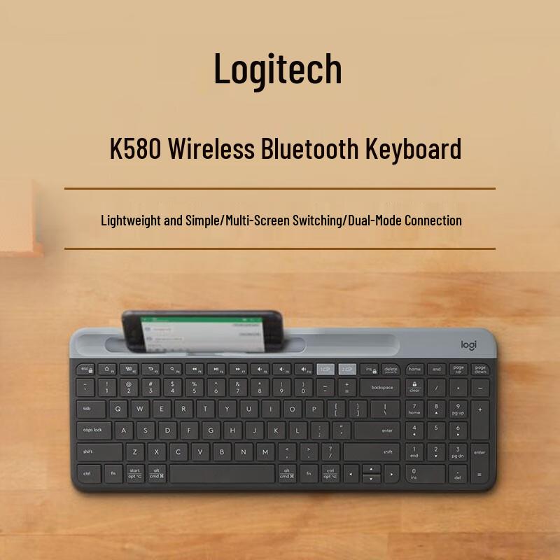 Logitech Беспроводная Bluetooth-клавиатура K580 для нескольких устройств