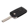 2 Button Flip Remote Key Case Black Easy To Carry Replacement for Peugeot 107 207 307 307cc 308 SW