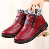 Women's Boots Plush Female Shoes Anti-slip Womens Snow Boot Winter Cotton Leather Shoes Casual Ankle Boots