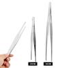 DIYWORK Home Medical Garden Kitchen BBQ Tool Toothed Tweezer Long Barbecue  Food Tong 20CM/30CM Stainless Steel Straight  Tweezer
