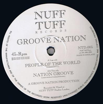 12-дюймовая пластинка GROOVE NATION - People Of The World / Nation Groove NTD005 Nuff Tuff Music 1994 US Соул/Фанк Б/У