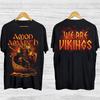 Винтажная футболка Amon Amarth tour2025 Подарок Смешная Черная Все размеры 20D1944 Унисекс