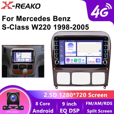 Для Mercedes Benz S Class W220 S280 S320 S350 S400 S430 S500 S600 AMG 1998-2005 Android Multimedia Car 4G 8Core Player Radio GPS Video