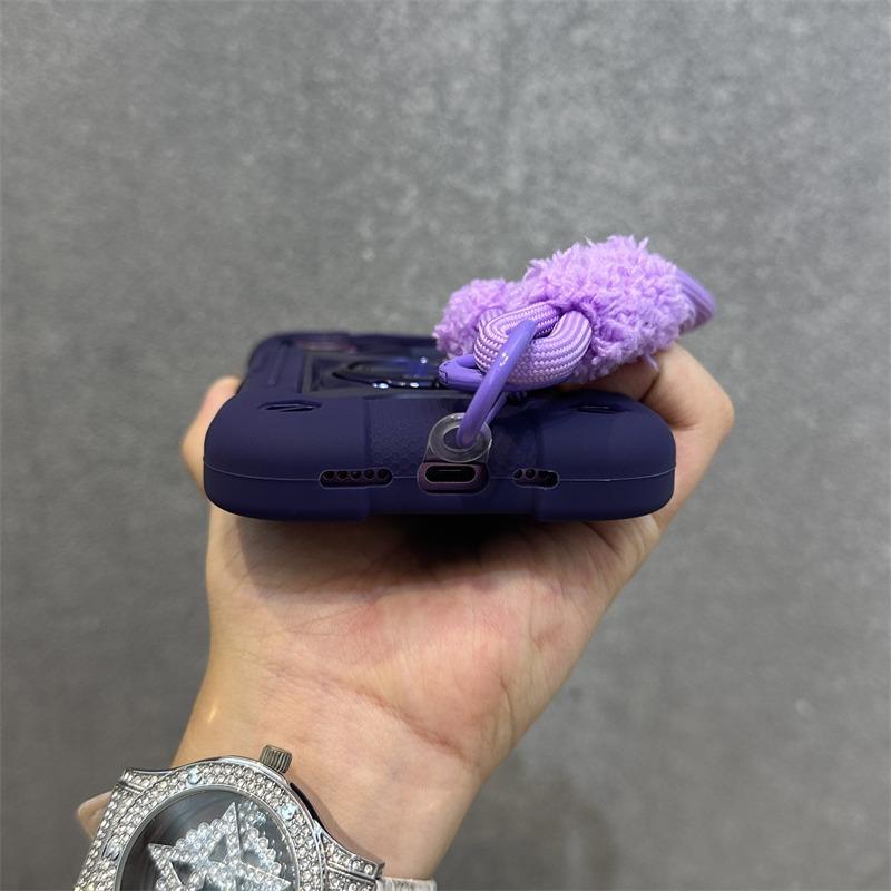 Чехол-держатель 3 в 1 повышенной прочности для iPhone 16 17 15 14 13 12 11 Pro Max Plus Air Противоударный с ремешком-цепочкой