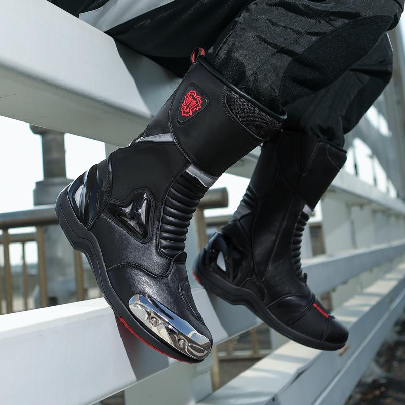 Мотоциклетные ботинки большого размера, гоночные мотоботы, соревновательные рыцарские внедорожные ботинки, мужская и женская мотоциклетная дорожная спортивная экипировка