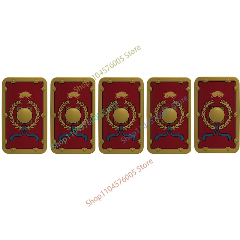 Средневековый Рим Щит Военные Строительные Блоки Фигурка Римского Солдата Воина Рыцаря Лучник Фартук Плащ Аксессуары Кирпичная Игрушка Подарок