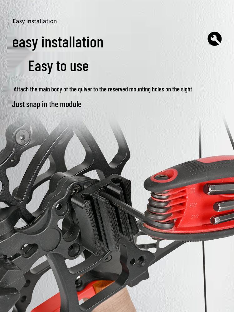 Мини-колчан для арбалета с быстрым снятием: Портативный держатель для лука и стрел для стрельбы из лука