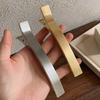Французская новая женская заколка для волос для девочек, высококачественная ленточная металлическая шпилька для волос, боковая челка, простая в использовании, аксессуары, украшения для волос