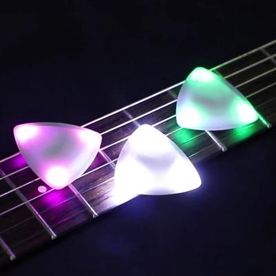 Светящиеся медиаторы LED Light Up Гитарный медиатор Подсвеченный медиатор Аксессуар для акустической электрогитары и бас-гитары