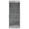 Vidaxl Szafka Z Oświetleniem Led, Szarość Betonu, 41X37X100 Cm