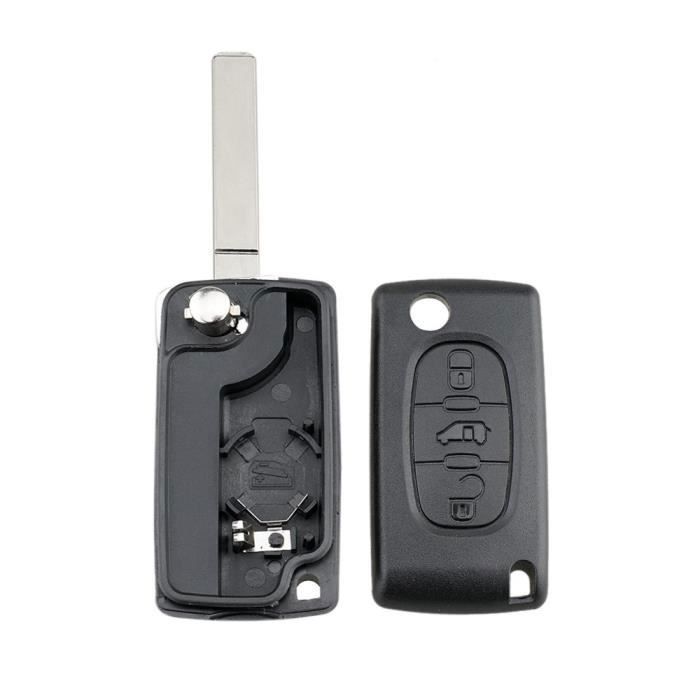 Energy 01-3 Кнопки Корпус Ключа с Лезвием VA2 : без канавки - Совместим с Citroën Berlingo и Peugeot Partner - CE0536