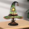 Светодиодный ночник Yousheng Witch Hat Lamp с мягким свечением, готическая лампа ручной работы в форме шляпы волшебника на Хэллоуин