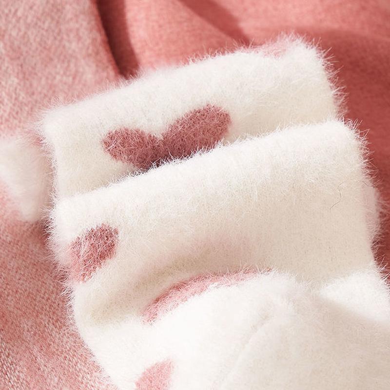 Smooth Women's Socks Mink Velvet Socks Female Autumn And Winter Plus Velvet Thick Tube Socks Warm Floor Socks Coral Velvet Sleep Socks