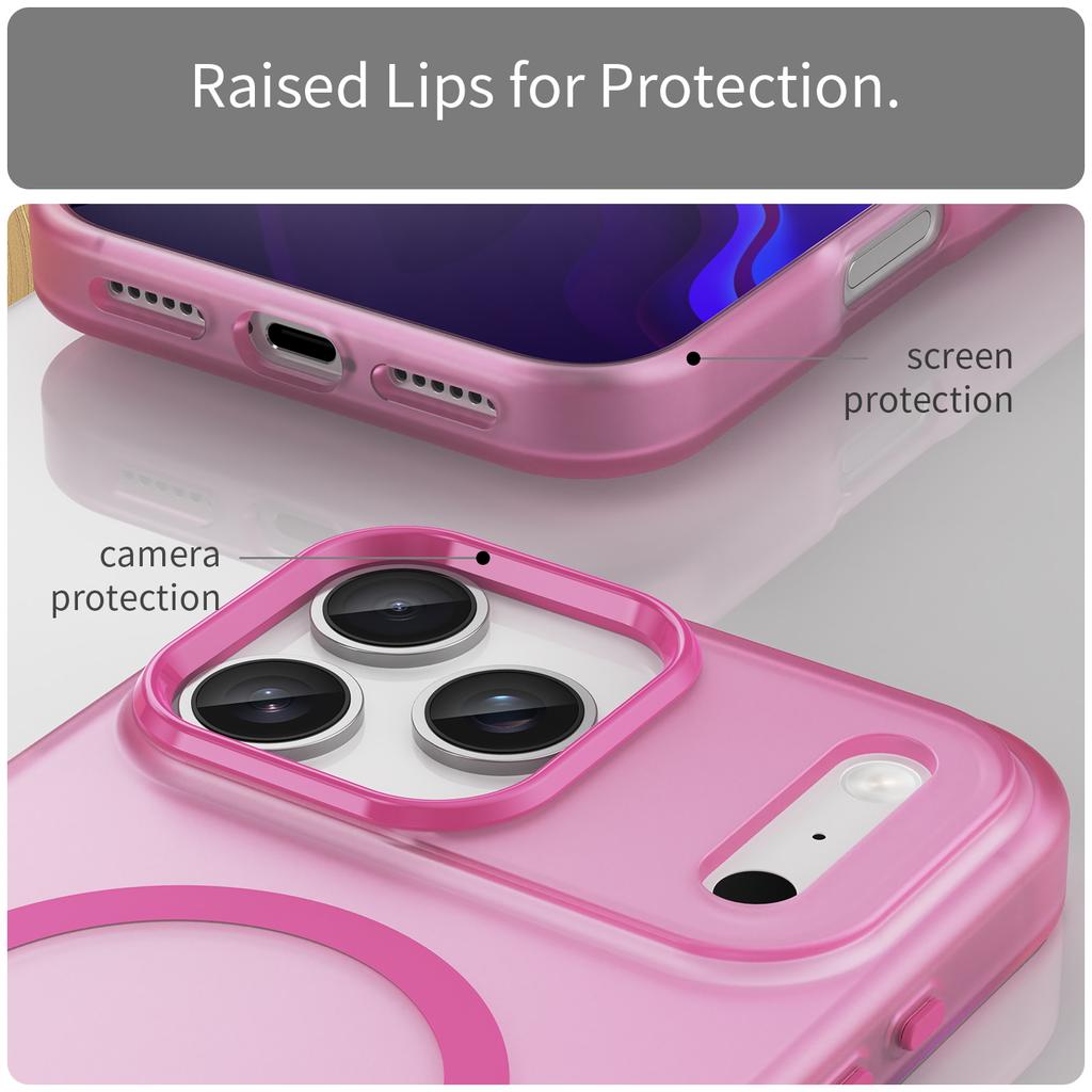 Матовый Прозрачный Ударопрочный Чехол Magsafe Конфетного Цвета Для iPhone 17 Pro Max 16 15 14 Plus 13 12 11 14 Pro Max 17Air 16e Магнитная Крышка