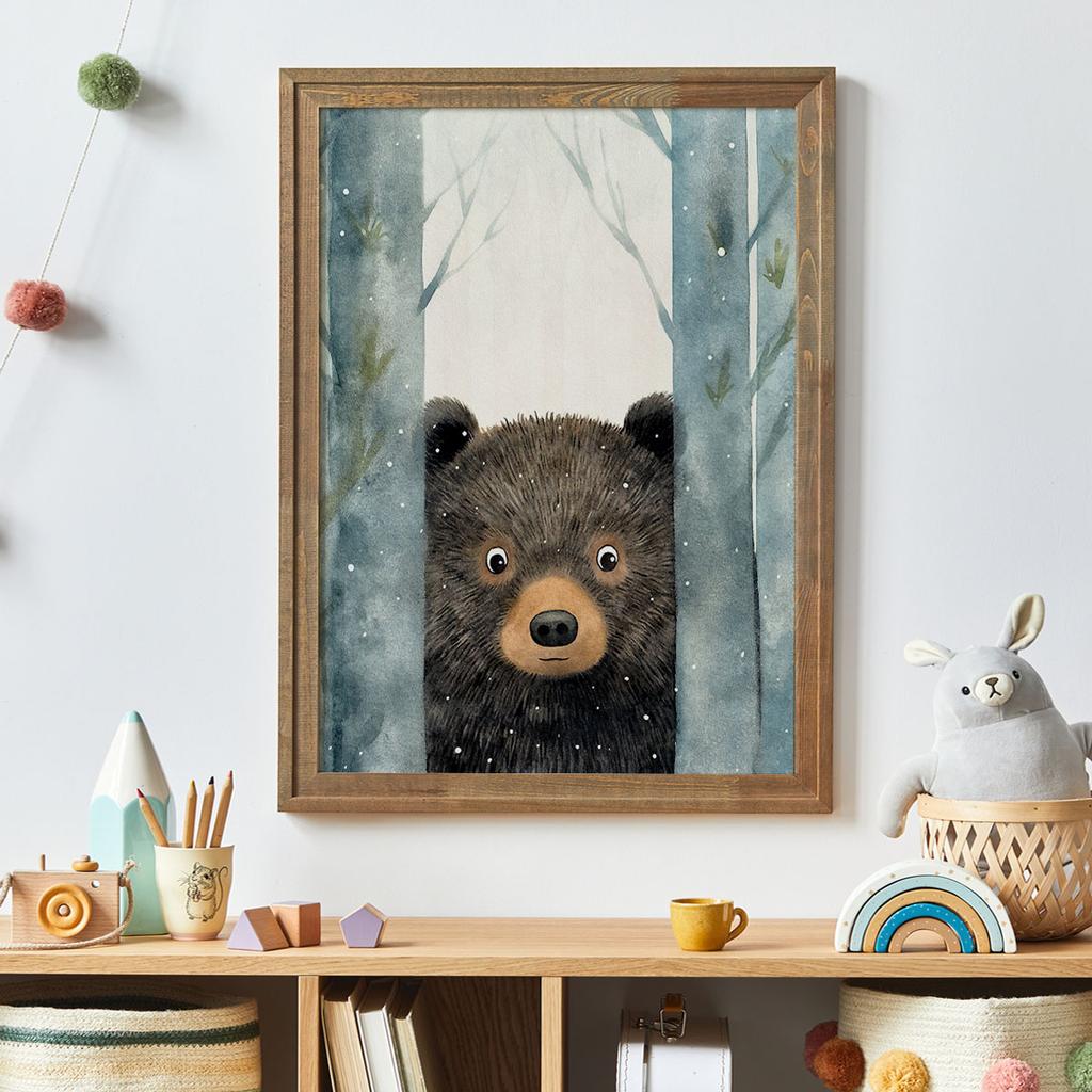 Plakat dla dziecka niedźwiadek